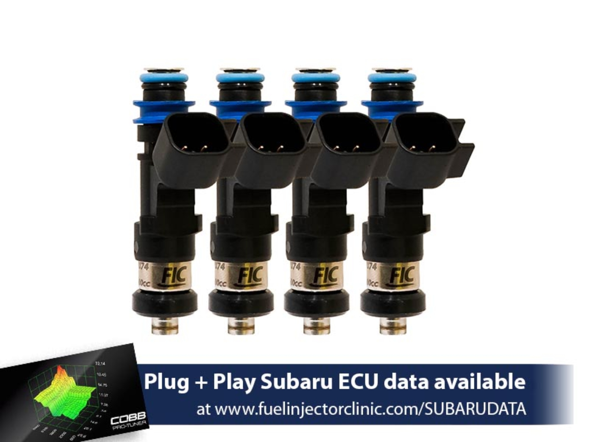 Picture of FIC650cc Subaru WRX('02-'14)/STi ('07+) Fuel Injector Clinic Injector Set (High-Z).