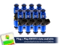 Picture of FIC1200cc (130 lbs/hr at OE 58 PSI fuel pressure) FIC Fuel Injector Clinic Injector Set for SBC engines (High-Z)