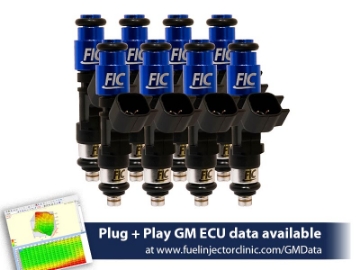 Picture of FIC775cc (85 lbs/hr at OE 58 PSI fuel pressure) FIC Fuel  Injector Clinic Injector Set for LS1 engines (High-Z)