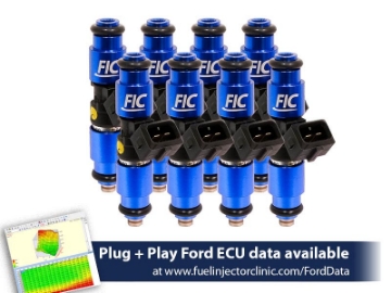 Picture of FIC1200cc (110 lbs/hr at 43.5 PSI fuel pressure) FIC Fuel  Injector Clinic Injector Set for Mustang GT (1987-2004)/ Cobra (1993-1998)(High-Z)