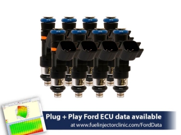 Picture of FIC650cc (62 lbs/hr at 43.5 PSI fuel pressure) FIC Fuel  Injector Clinic Injector Set for Ford Shelby GT500 (2007-2014) / Ford GT40 (2005-2006)(High-Z)