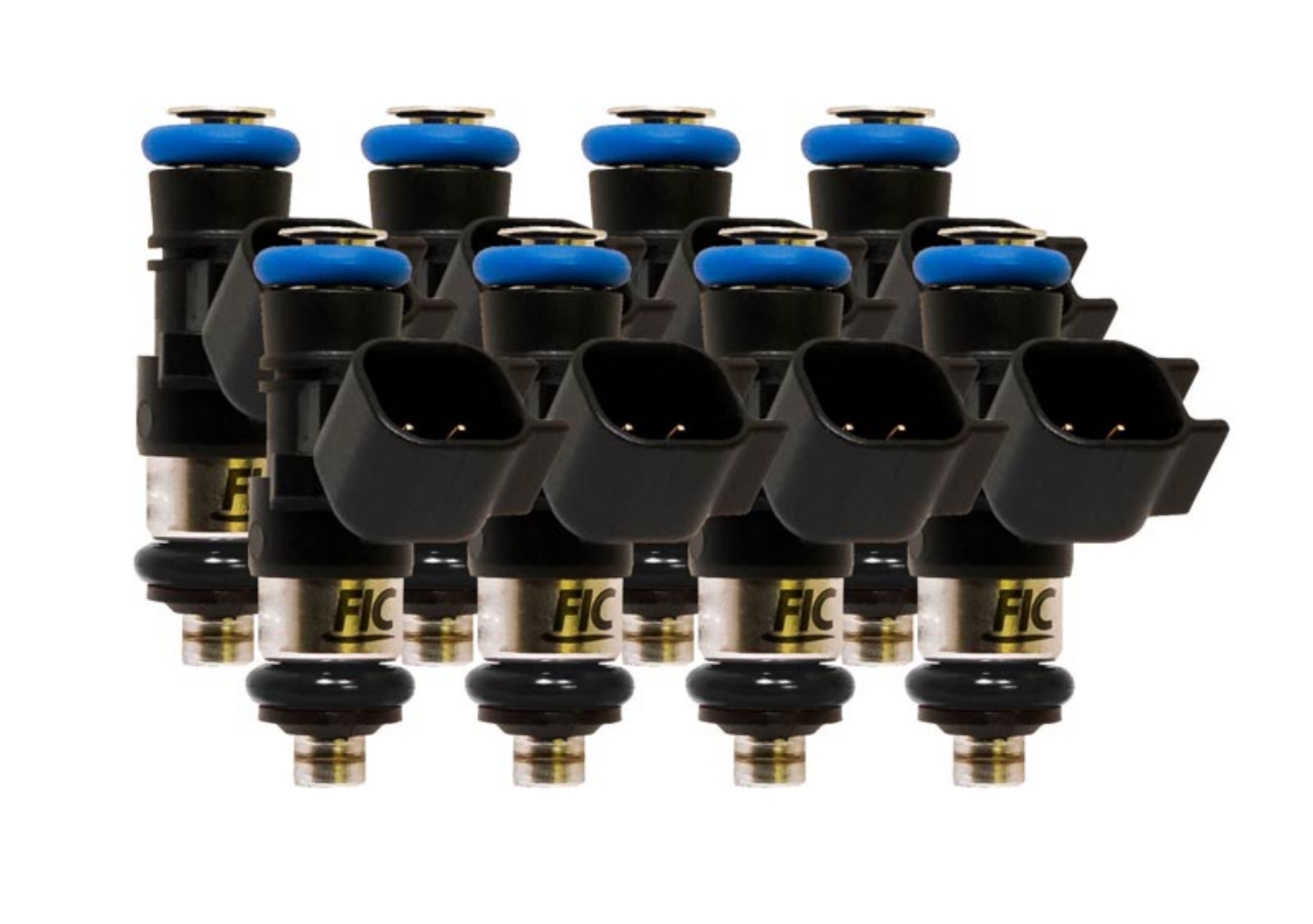 Picture of FIC Eight Cylinder 540cc Custom Injector Set (38mm height only)