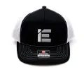 Picture of IE Twill Snapback Trucker Hat | Classic Black & White
