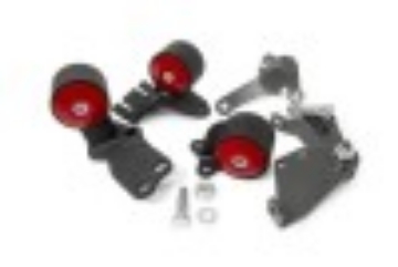 Picture of Innovative 88-91 Civic B-Series Black Steel Mounts 95A Bushings Cable to Hydro Conversion