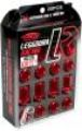 Picture of Project Kics 12X1-25 Black Leggdura Racing Lug Nuts Laser Logo - 20 PCS