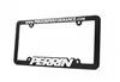 Picture of PERRIN License Plate Frame - Black w-White Lettering