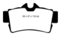 Picture of EBC 94-98 Ford Mustang 3-8 Bluestuff Rear Brake Pads