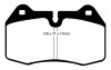 Picture of EBC 94-99 BMW M5 3-8 E34 Bluestuff Front Brake Pads