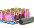 Picture of Wheel Mate Muteki SR48 Open End Locking Lug Nut Set of 4 - Pink 12x1-25 48mm