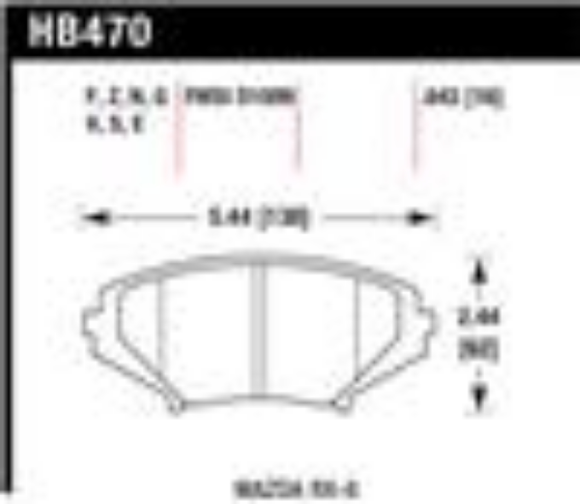 Picture of Hawk 04-11 Mazda RX-8 HT-14 Front Race Pads