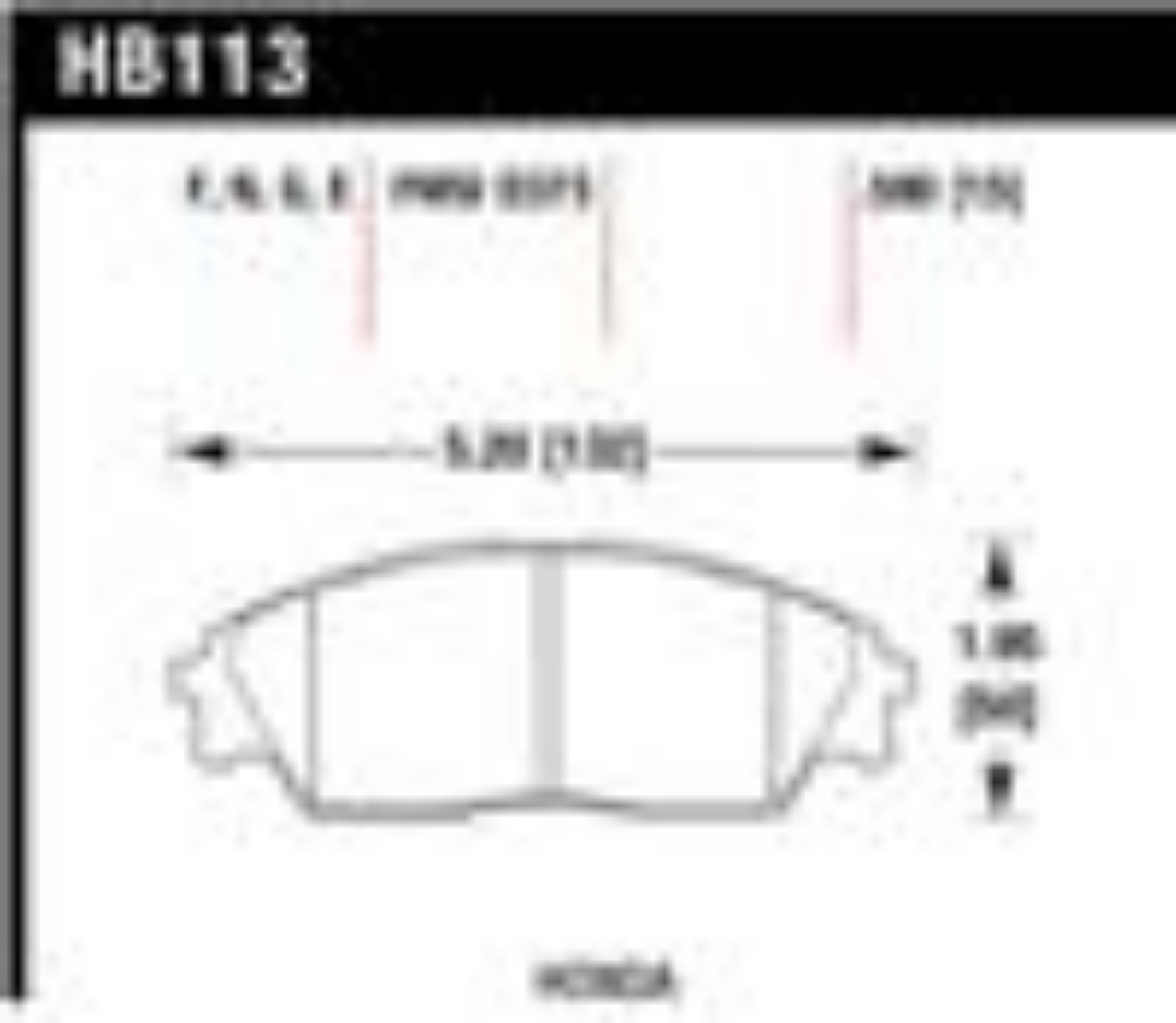 Picture of Hawk 88-91 Honda Civic 4WD / 90-91 CRX Si Blue 9012 Race Front Brake Pads