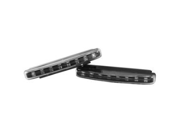 Picture of Xtune Universal Drl 8 White LED Lights Black CBL-DRL-8LED-BK