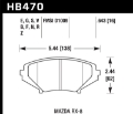 Picture of Hawk 04-11 Mazda RX-8 HT-14 Front Race Pads