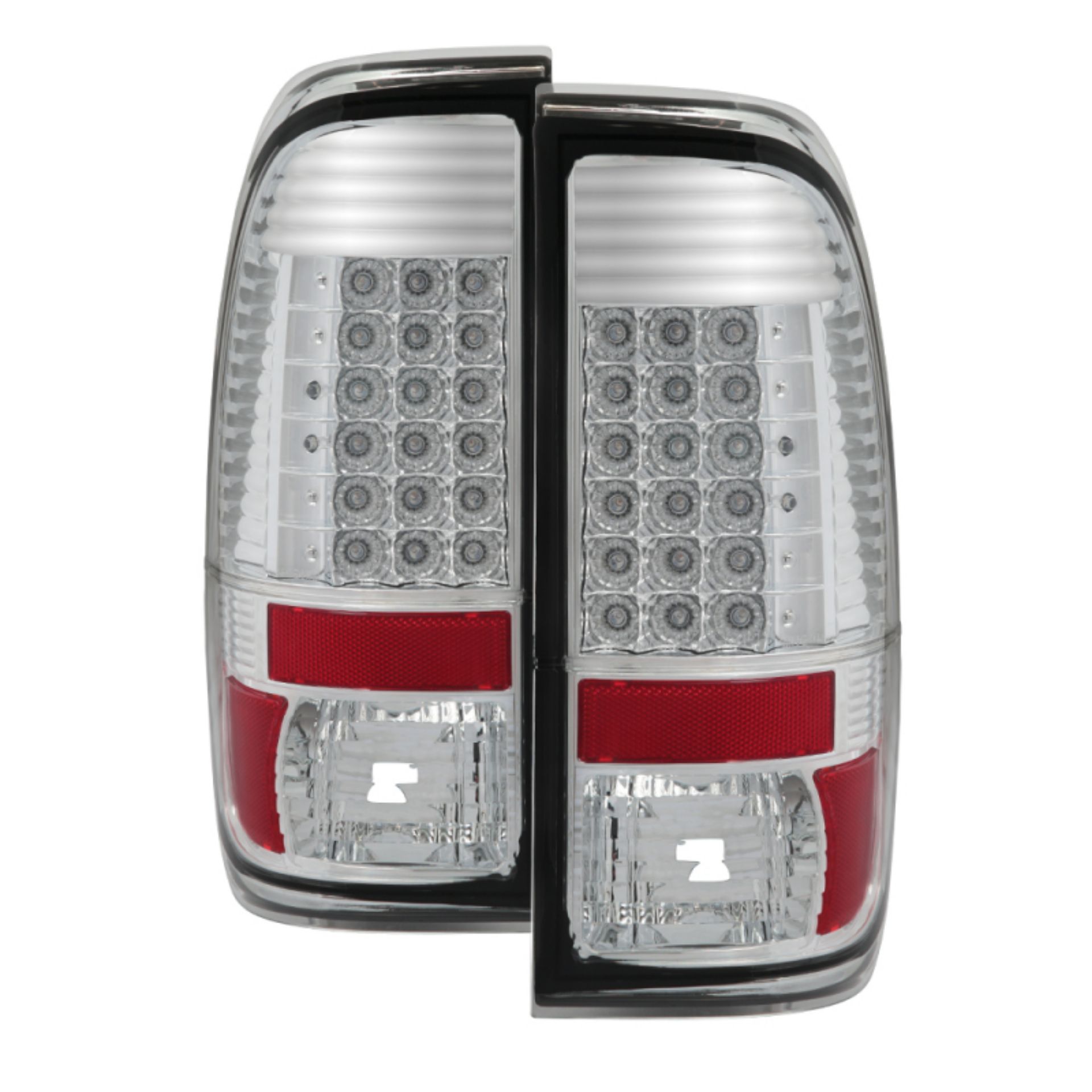 Picture of Xtune Ford Super Duty 08-15 LED Tail Lights Chrome ALT-JH-FS08-LED-C