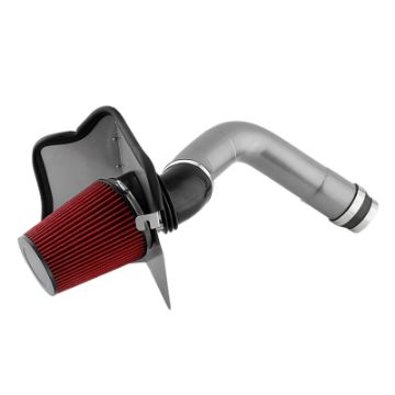 Picture of Xtune Chevy Silverado 2004-2005 6.6L V8 Intake ( w/Heat Shield Red Filter ) Gray IN-HS-CS04V8D-66-GY