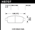 Picture of Hawk 11-12 Chevy Cruze Eco/LS/1LT/2LT/LTZ DTC-60 Rear Race Brake Pads