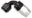 Picture of Russell Performance -12 AN Black/Silver 90 Degree Full Flow Swivel Hose End