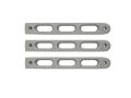 Picture of DV8 Offroad 2007-2018 Jeep JK Silver Slot Style Door Handle Inserts - Set Of 3
