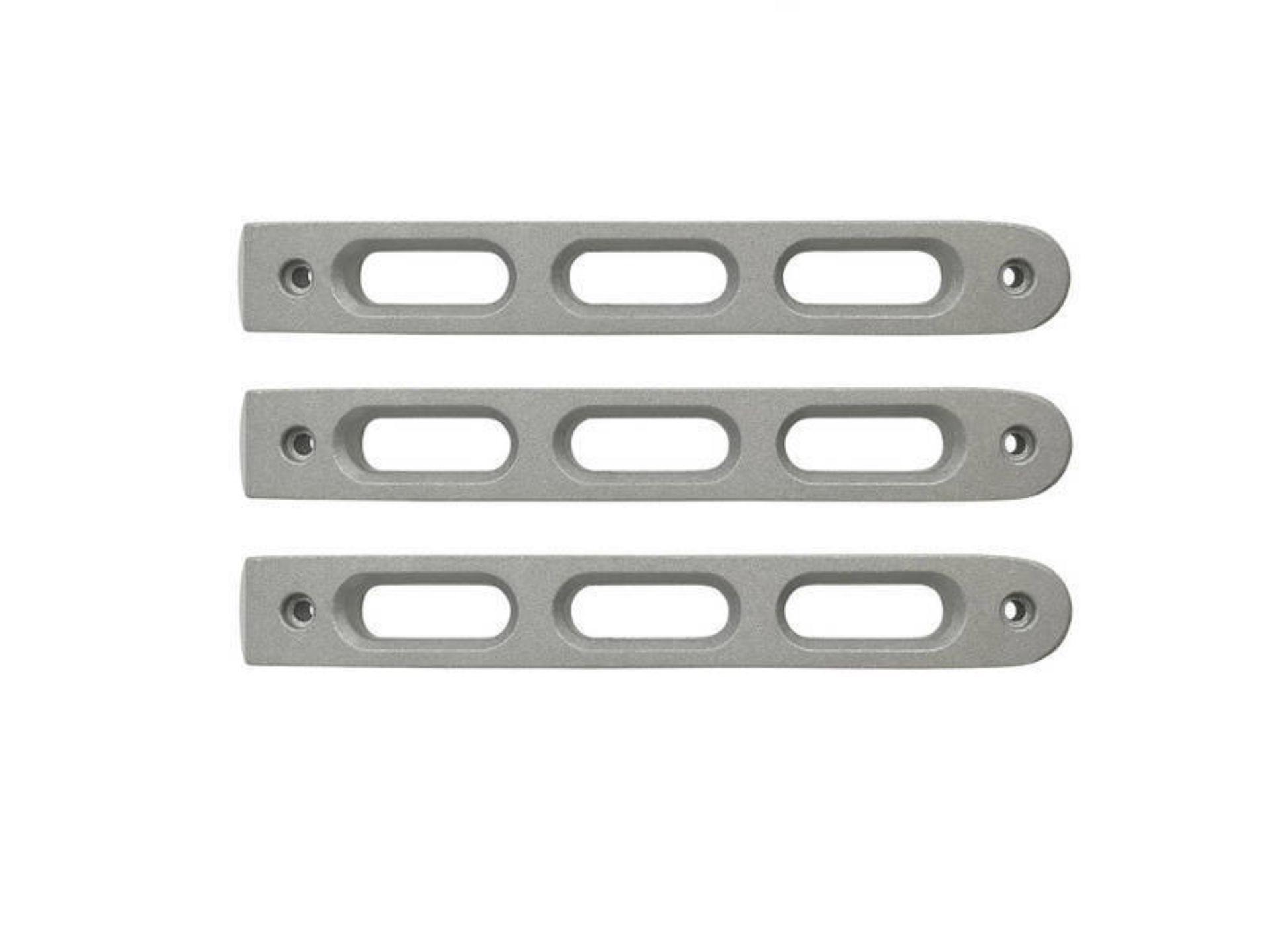 Picture of DV8 Offroad 2007-2018 Jeep JK Silver Slot Style Door Handle Inserts - Set Of 3