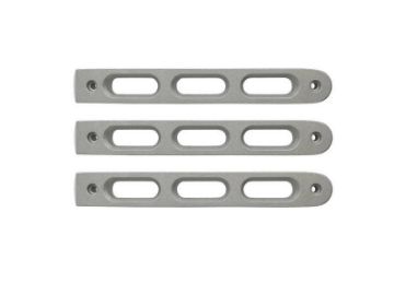 Picture of DV8 Offroad 2007-2018 Jeep JK Silver Slot Style Door Handle Inserts - Set Of 3