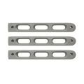 Picture of DV8 Offroad 2007-2018 Jeep JK Silver Slot Style Door Handle Inserts - Set Of 3