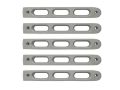 Picture of DV8 Offroad 2007-2018 Jeep JK Silver Slot Style Door Handle Inserts - Set Of 5