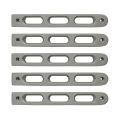 Picture of DV8 Offroad 2007-2018 Jeep JK Silver Slot Style Door Handle Inserts - Set Of 5