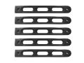 Picture of DV8 Offroad 2007-2018 Jeep JK Black Slot Style Door Handle Inserts - Set Of 5