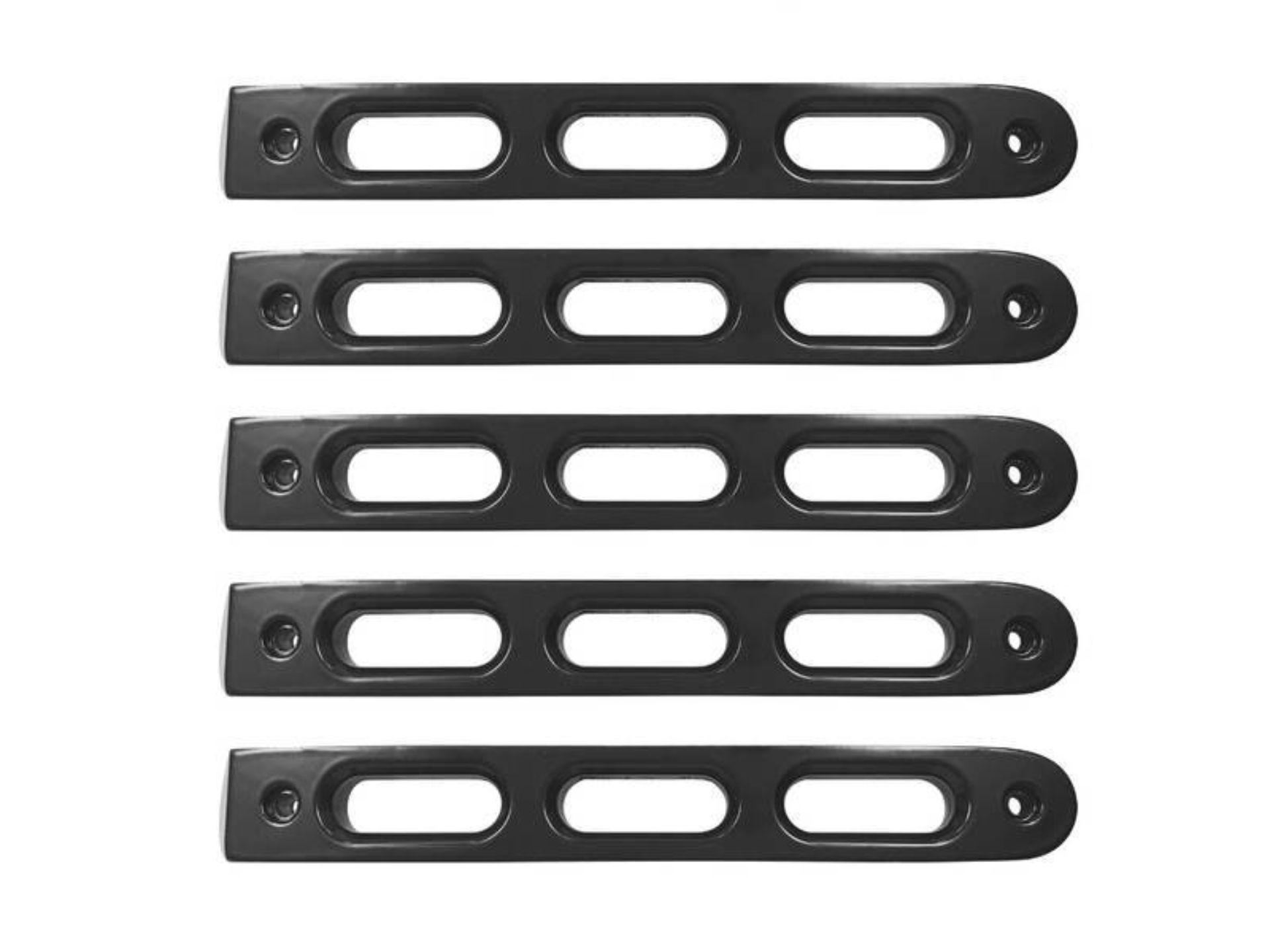 Picture of DV8 Offroad 2007-2018 Jeep JK Black Slot Style Door Handle Inserts - Set Of 5
