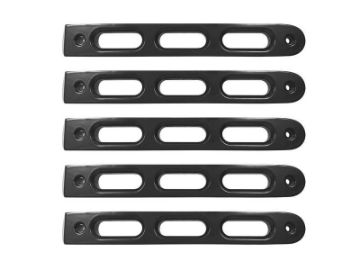 Picture of DV8 Offroad 2007-2018 Jeep JK Black Slot Style Door Handle Inserts - Set Of 5