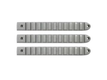 Picture of DV8 Offroad 2007-2018 Jeep JK Silver Rail Style Door Handle Inserts - Set Of 3