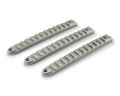 Picture of DV8 Offroad 2007-2018 Jeep JK Silver Rail Style Door Handle Inserts - Set Of 3