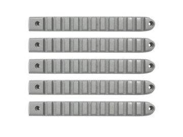 Picture of DV8 Offroad 2007-2018 Jeep JK Silver Rail Style Door Handle Inserts - Set Of 5