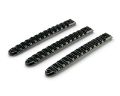 Picture of DV8 Offroad 2007-2018 Jeep JK Black Rail Style Door Handle Inserts - Set Of 3