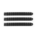 Picture of DV8 Offroad 2007-2018 Jeep JK Black Rail Style Door Handle Inserts - Set Of 3