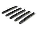 Picture of DV8 Offroad 2007-2018 Jeep JK Black Rail Style Door Handle Inserts - Set Of 5