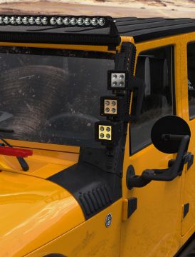 Picture of DV8 Offroad 2007-2018 Jeep JK A Pillar Mounted Rail System