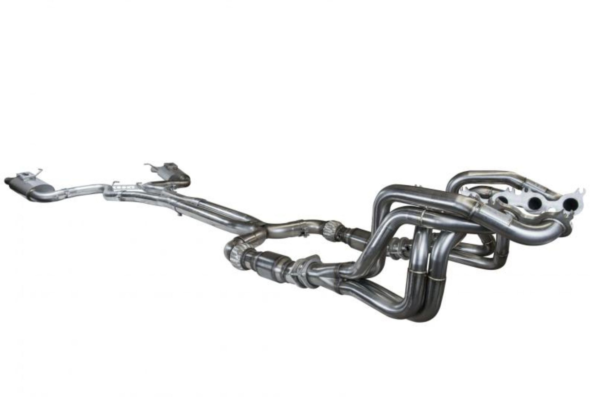 Picture of Kooks 2015+ Ford Mustang GT350 5-2L Complete Competition Exhaust Headers-Catted X-Pipe-Axle Back