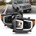 Picture of ANZO 14-17 Toyota Tundra Plank Style Projector Headlights Black w- Amber