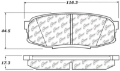 Picture of StopTech 2008 Lexus LX570 Rear Truck & SUV Brake Pad