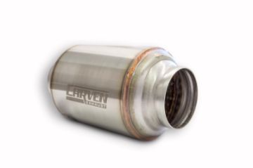 Picture of Carven Universal Carven-R Performance Muffler 304SS 2.5in. Inlet / 10.5in. OL / 5in. OD