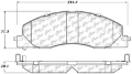 Picture of StopTech 09-18 Dodge Ram Truck & SUV Semi-Metallic Front Brake Pads