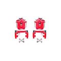 Picture of Power Stop 00-06 Audi TT Quattro w-Non Vented Rotors Only Rear Red Calipers w-Brackets - Pair