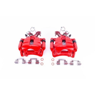 Picture of Power Stop 04-09 Audi S4 Rear Red Calipers w-Brackets - Pair