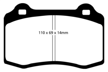 Picture of EBC 96-00 Lotus Esprit Turbo 2-0 Turbo GT3 Bluestuff Front Brake Pads