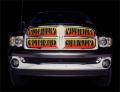 Picture of Putco 07-10 GMC Sierra HD Flaming Inferno Stainless Steel Grilles - 4 Color Painted