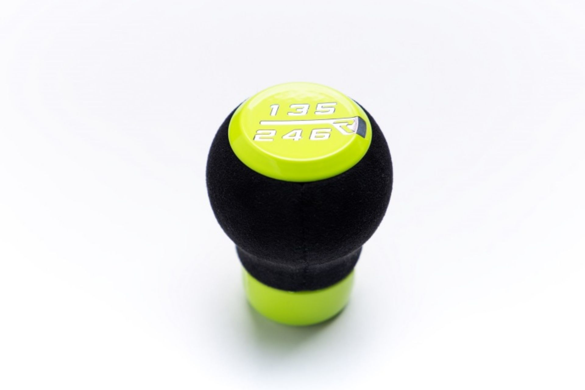 Picture of Raceseng Stratose Shift Knob (Gate 3 Engraving) M12x1.25mm Adapter - Neon Yellow w/Alcantara
