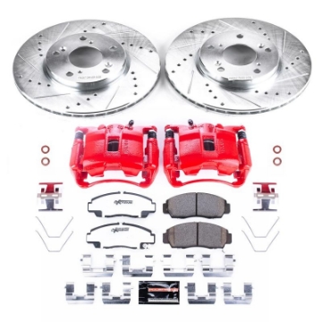 Picture of Power Stop 06-11 Honda Civic Front Z26 Street Warrior Brake Kit w/Calipers
