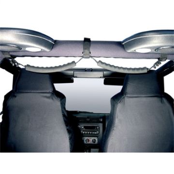 Picture of Rugged Ridge Rear Dual Grab Strap Black 87-06 Jeep Wrangler