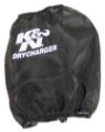 Picture of K&N Drycharger Round Tapered Air Filter Wrap - Black Open Top 7.5in Base ID / 4.5in Top ID / 6.5in H
